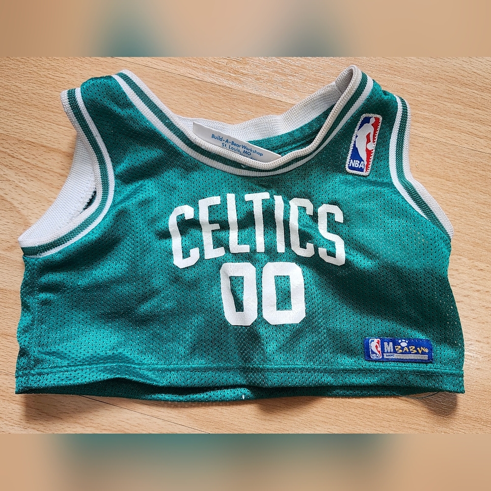 Build A Bear Workshop Green Celtics NBA Basketball Sport Jersey Top